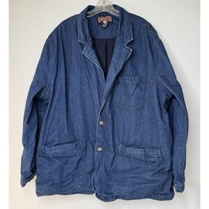 Duluth Trading Barn Coat Chore Mens Jacket Size 3XL Jean Denim Ranch Rugged Blue